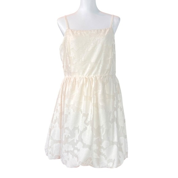 Koko + Mason Los Angeles Sleeveless Mini Dress Party Cocktail Ivory Size Large - Picture 4 of 7